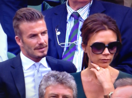 David and Victoria Beckham Wimbledon 2012